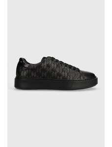 Karl Lagerfeld sneakers in pelle MAXI KUP colore nero KL52224