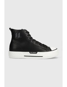 Karl Lagerfeld scarpe da ginnastica in pelle KAMPUS MAX KL uomo colore nero KL50450
