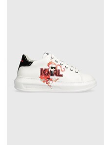 Karl Lagerfeld sneakers in pelle KAPRI CNY colore bianco KL96524F