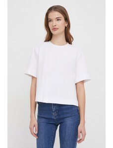 Sisley t-shirt donna colore bianco