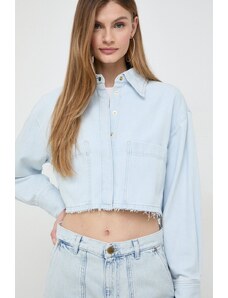 Pinko camicia di jeans donna colore blu