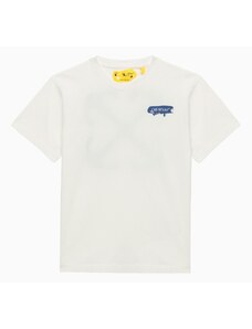 Off-White T-shirt bianca motivo Paint Graphic in cotone con logo