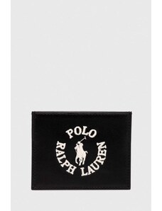 Polo Ralph Lauren portacarte in pelle colore nero