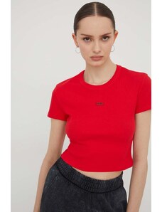 HUGO t-shirt donna colore rosso