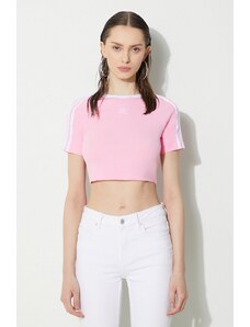 adidas Originals t-shirt 3-Stripes Baby Tee donna colore rosa IP0664