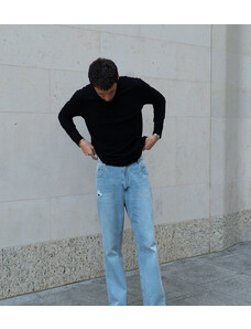 Labelrail x Isaac Hudson - Jeans classici a gamba dritta lavaggio azzurro-Blu