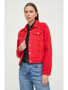 Levi's giacca di jeans donna colore rosso