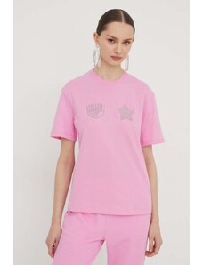 Chiara Ferragni t-shirt in cotone donna colore rosa
