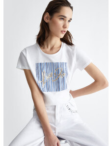 LIUJO Liu Jo T-shirt Con Stampa A Righe E Logo