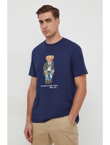Polo Ralph Lauren t-shirt in cotone uomo colore blu navy