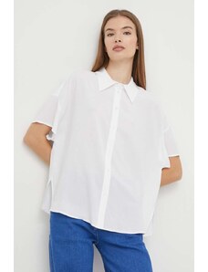 United Colors of Benetton camicia donna colore bianco