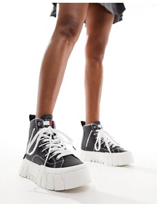 Tommy Jeans - Sneakers nere con suola platform spessa-Nero