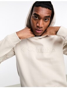 Columbia - CSC - Felpa con cappuccio beige con logo-Neutro
