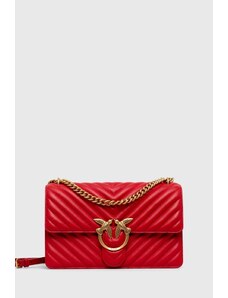 Pinko borsa a mano in pelle colore rosso 100941 A0GK