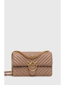 Pinko borsa a mano in pelle colore marrone 100941 A0GK