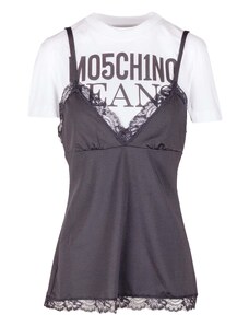 MO5CH1NO JEANS - Moschino - T-shirt con top - 430109 - Nero