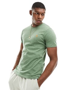 Polo Ralph Lauren - T-shirt verde medio mélange con logo