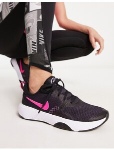 Nike Training - City Rep - Sneakers nere e rosa-Black