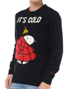 maglia da uomo Mc2 Saint Barth Snoopy Cold con ricamo