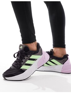 adidas performance adidas - Running Questar 2 - Sneakers nere e verde lime-Nero