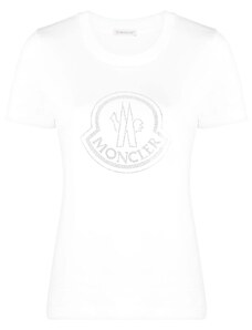 Moncler T-shirt bianca con logo