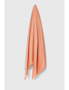 BOSS scialle con aggiunta di lana colore arancione