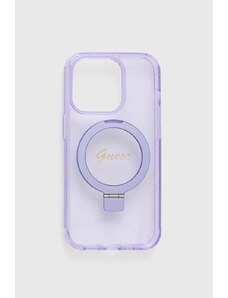 Guess custodia per telefono iPhone 14 Pro 6.1" colore violetto