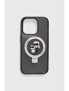 Karl Lagerfeld custodia per telefono iPhone 14 Pro 6.1" colore nero
