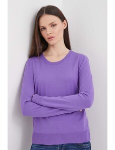 Sisley maglione donna colore violetto