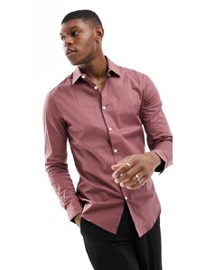 ASOS DESIGN - Camicia skinny rosa polvere
