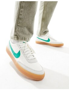 Nike - Killshot 2 - Sneakers in pelle bianche e verdi-Bianco