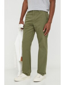 Levi's pantaloni in cotone colore verde