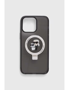 Karl Lagerfeld custodia per telefono iPhone 14 Pro Max 6.7" colore nero