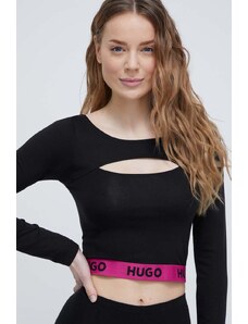 HUGO camicia a maniche lunghe donna colore nero