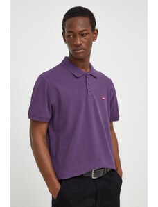Levi's polo in cotone colore violetto