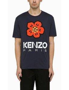 KENZO T-shirt midnight blu con logo