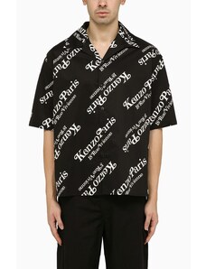 Camicia Kenzo By Verdy nera con logo allover