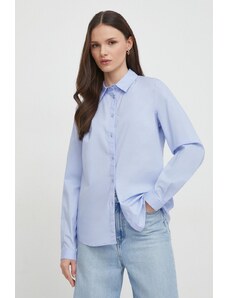 Sisley camicia donna colore blu