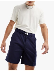 Sixth June - Pantaloncini da abito oversize blu navy con cintura