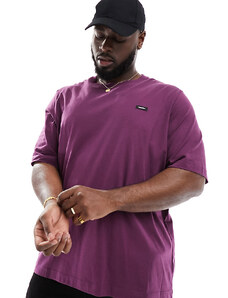 Calvin Klein Big & Tall - T-shirt in cotone viola comfort fit