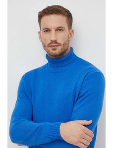 United Colors of Benetton maglione in misto lana uomo colore blu