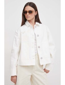 Emporio Armani giacca di jeans donna colore bianco