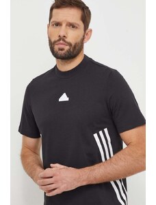 adidas t-shirt in cotone uomo colore nero IX5196