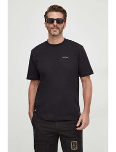 Aeronautica Militare t-shirt in cotone uomo colore nero