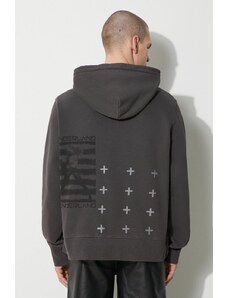 KSUBI felpa in cotone portal kash hoodie uomo colore grigio con cappuccio MPS24FL011