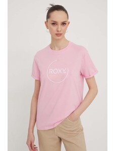 Roxy t-shirt in cotone donna colore rosa ERJZT05673
