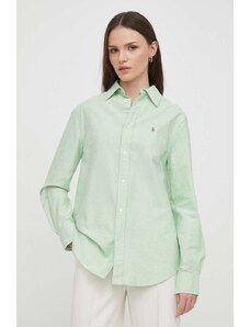 Polo Ralph Lauren camicia in cotone donna colore verde