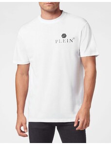 Philipp Plein t-shirt di cotone bianca