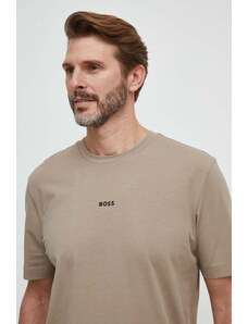 BOSS t-shirt BOSS ORANGE uomo colore marrone 50473278
