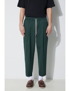 Drôle de Monsieur pantaloni in misto lana Le Pantalon Cropped colore verde D-BP154-PL127-FGN